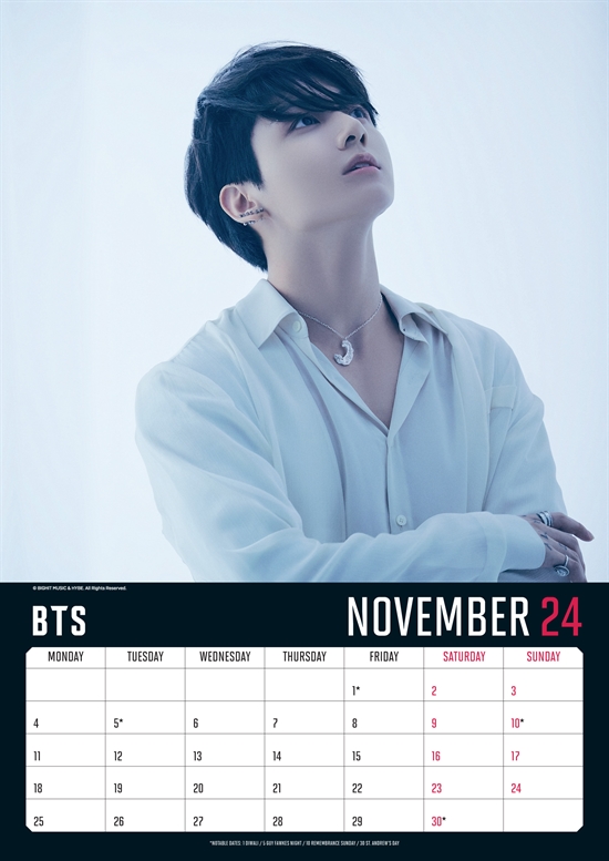 BTS 2024 A3 CALENDAR